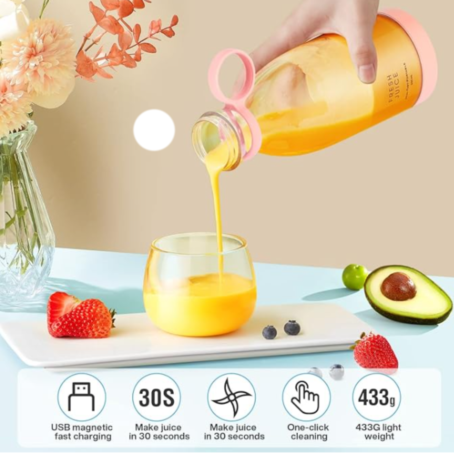 Botella Licuadora Portátil - USB