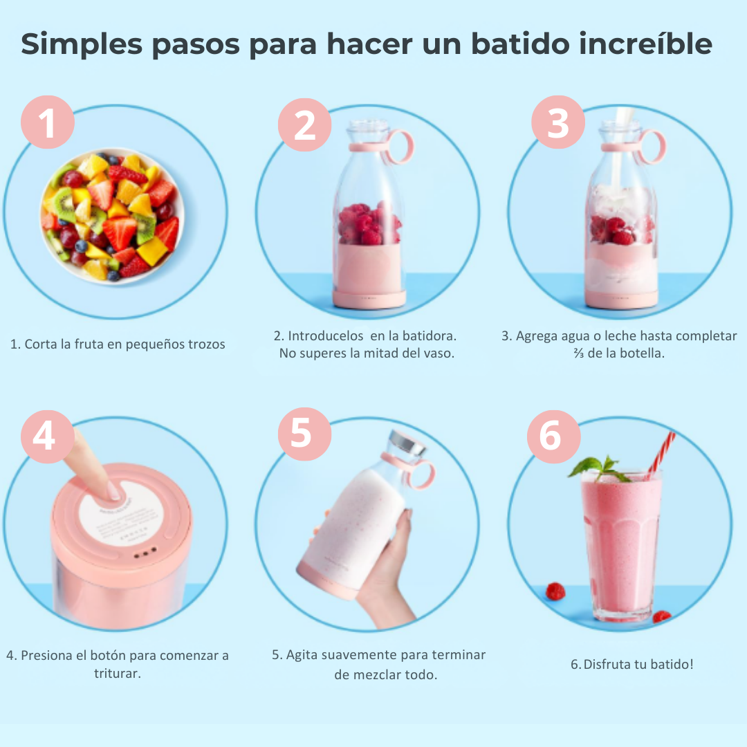 Botella Licuadora Portátil - USB